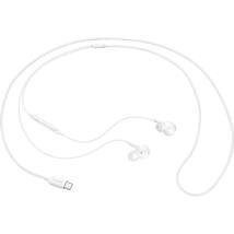 Hands Free Stereo Samsung Earphones EO-IC100BW USB-C Λευκό με Μικρόφωνο και Πλήκτρο Λειτουργίας 1.2m