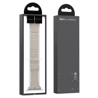 Watchband Hoco WA06 Flexible Military Pattern 42/44/45/49mm για Apple Watch 1/2/3/4/5/6/7/8/SE/Ultra Starlight Orange Silicon Ba