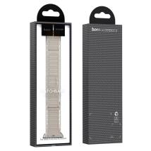 Watchband Hoco WA06 Flexible Military Pattern 42/44/45/49mm για Apple Watch 1/2/3/4/5/6/7/8/SE/Ultra Starlight Orange Silicon Ba