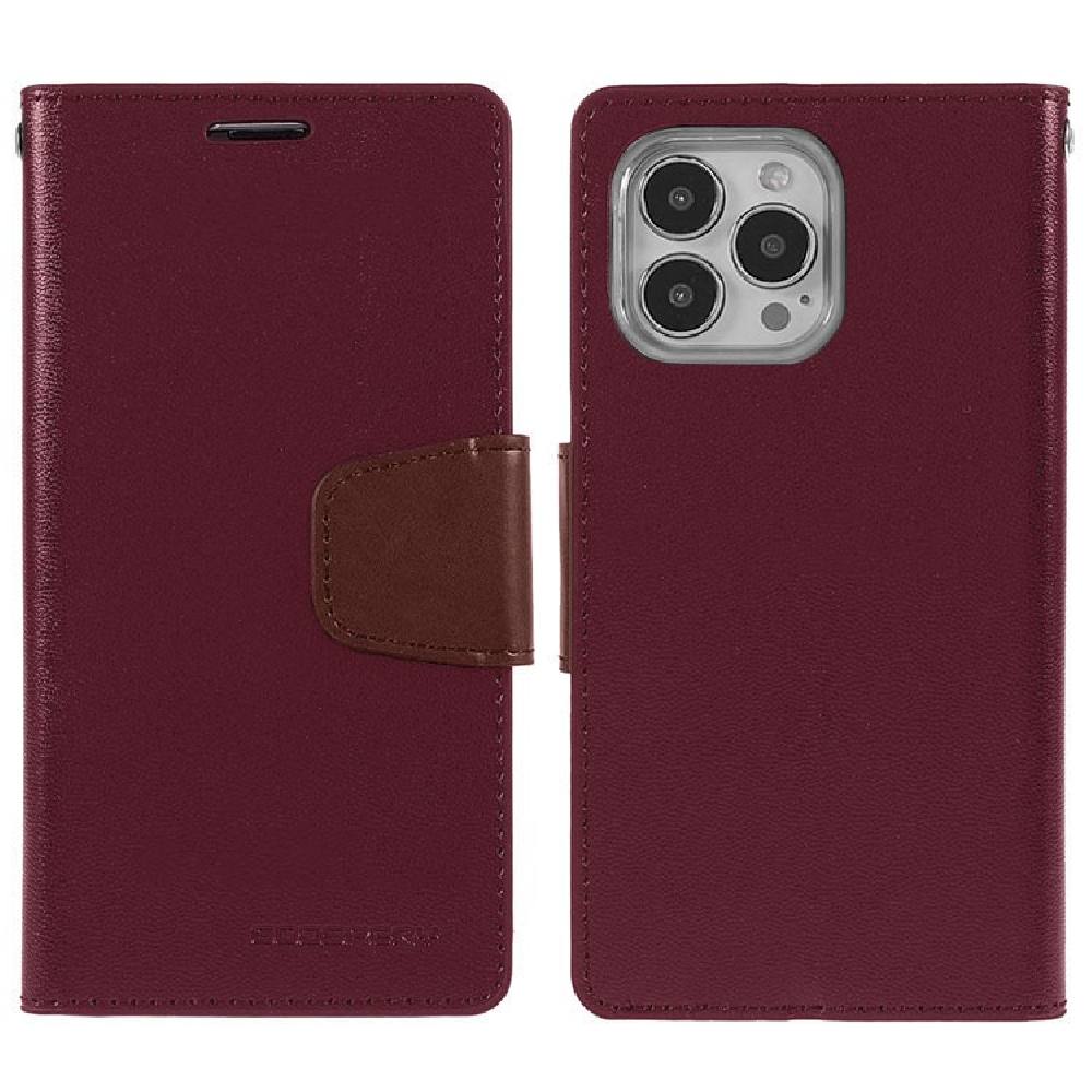 Θήκη Book Goospery Sonata Diary Case για Apple iPhone 13 Pro Max Μπορντώ
