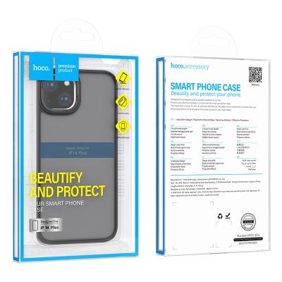 Θήκη Hoco Golden Shield Frosted Protective για Apple iPhone 14 Plus Μαύρο