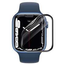 Tempered Glass Hoco A30 0.15mm 9H 3D Hot bending 41mm για iWatch Series7 Μαύρο