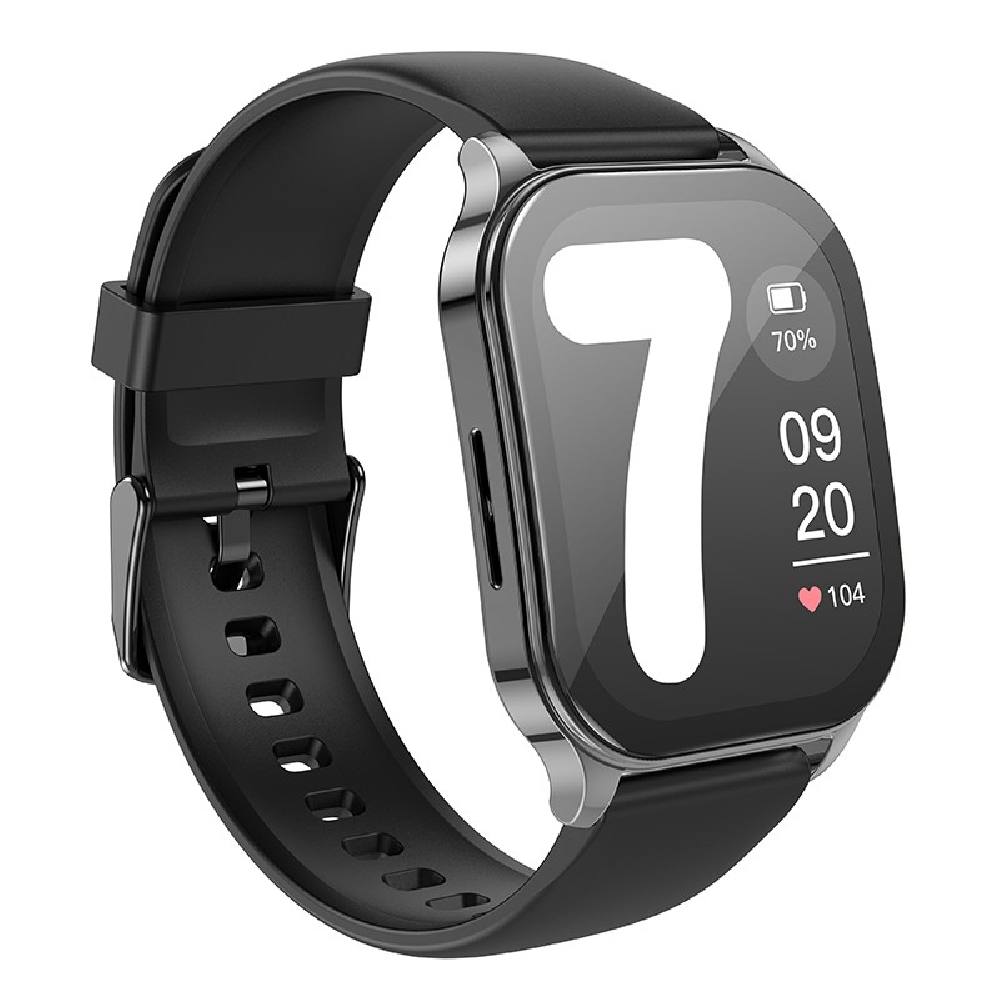 Smartwatch Hoco Y19 IP68 AMOLED Οθόνη 1.96" 300mAh V5.2 με Δυνατότητα Κλήσεων Γκρι