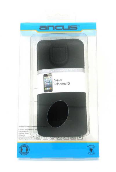 Θήκη Protect Ancus για Apple iPhone SE 5 5S 5C Nokia 105 TA-1174 και Huawei Y360 Δέρμα Μαύρη