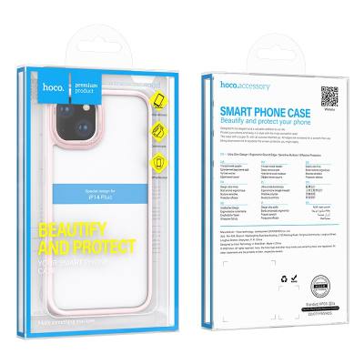 Θήκη Hoco Golden Shield Frosted Protective για Apple iPhone 14 Plus Ροζ