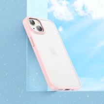 Θήκη Hoco Golden Shield Frosted Protective για Apple iPhone 14 Plus Ροζ