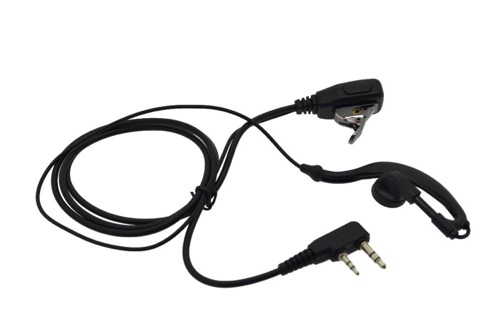 Hands Free Mono Ancus HiConnect με διπλό κονέκτορα 2.5mm & 3.5mm με πλήκτρο απάντησης για Walkie Talkie Μαύρο Bulk
