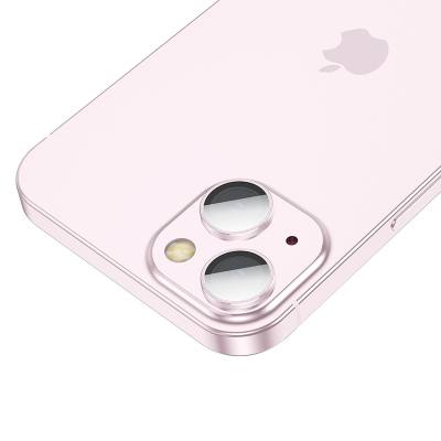 Προστασία Κάμερας Hoco 3D Metal V12 Plus για Apple iPhone 15 / iPhone 15 Plus Ροζ