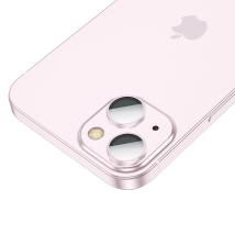 Προστασία Κάμερας Hoco 3D Metal V12 Plus για Apple iPhone 15 / iPhone 15 Plus Ροζ