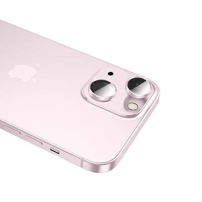 Προστασία Κάμερας Hoco 3D Metal V12 Plus για Apple iPhone 15 / iPhone 15 Plus Ροζ