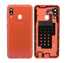 Καπάκι Μπαταρίας Samsung SM-A202F Galaxy A20e με Τζαμάκι Κάμερας Κοραλί OEM