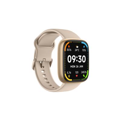 Smartwatch Maxcom Ecowatch 6 1.83" 300 mAh IP68 με Δυνατότητα Κλήσεων Gold