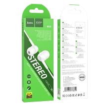 Hands Free Hoco M99 Celestial Universal Earphones Hi-Fi Stereo 3.5mm Λευκό 1.2m