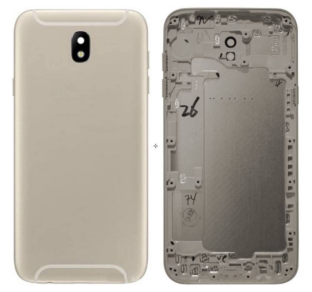 Καπάκι Μπαταρίας Samsung SM-J530F Galaxy J5 (2017) Χρυσαφί με Τζαμάκι Κάμερας και Πλαϊνά Πλήκτρα OEM Type A