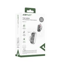 Wireless Earphones Hands Free Acefast FA003 TWS v5.3 550mAh 8hr Λειτουργίας 4-Mic ENC Τεχνολογία IPX4 και Ασύρματη Φόρτιση Λευκά