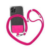 Universal Λουράκι Λαιμού για Θήκη Κινητού Φούξια