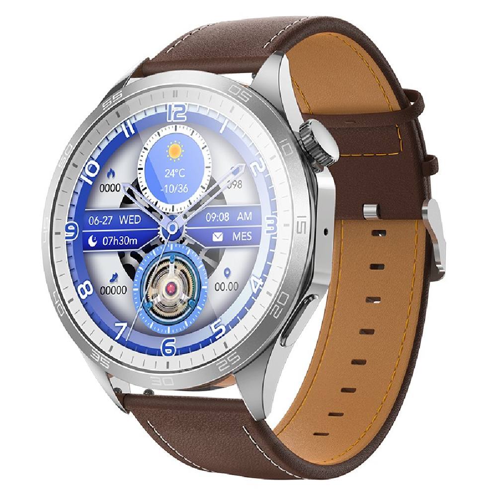 Smartwatch Hoco Y21 IP67 AMOLED Οθόνη 1.43" 230mAh  με Δυνατότητα Κλήσεων Ασημί