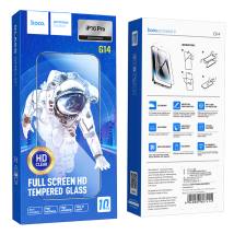 Tempered Glass Hoco Premium Series G14 0.33mm HD Full Screen Large Arc Edges Protection HD 3D για Apple iPhone 16 Pro Σετ 10τεμ.