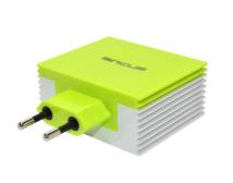Φορτιστής Ταξιδίου Ancus Multi Charger 4 Usb 4.2A Λευκό - Πράσινο