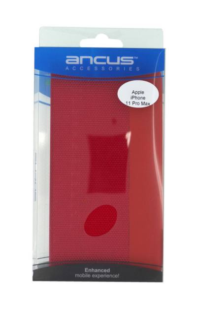 Θήκη Book Ancus Magnetic Canvas για Apple iPhone 11 Pro Max TPU Κόκκινη