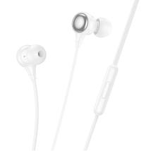 Hands Free Hoco M116 Benevolent Stereo USB-C με Μικρόφωνο Λευκά 1.2m Συμβατά με Όλες τις USB-C Συσκευές