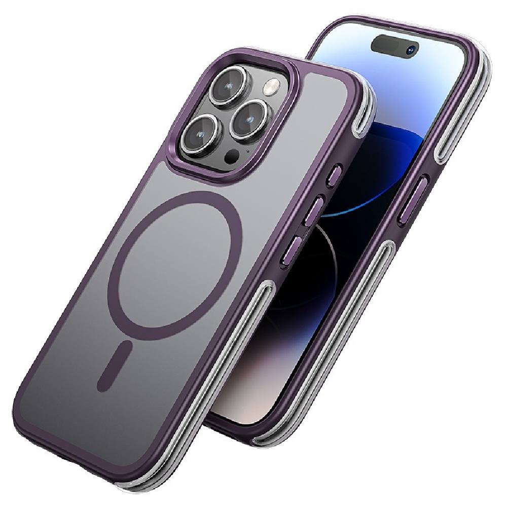 Θήκη Hoco Flexible Airbag 6m Anti-Fall Series MagSafe για Apple iPhone 15 Pro Μωβ