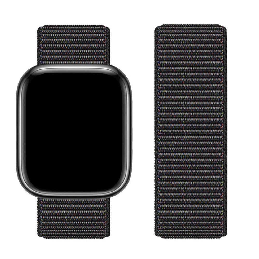 Watchband Hoco WA02 38/40/41mm από Nylon για Apple Watch series 1/2/3/4/5/6/7/8/SE Μαύρο