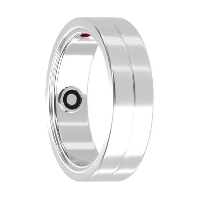 Smart Ring Maxcom mRing MR100 No.11 (Εσωτερική Διάμετρος 20.7mm) IP68 με Μετρητή Παλμών, Ύπνου, Θερμίδες, Βήματα Ασημί
