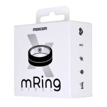 Smart Ring Maxcom mRing MR100 No.11 (Εσωτερική Διάμετρος 20.7mm) IP68 με Μετρητή Παλμών, Ύπνου, Θερμίδες, Βήματα Ασημί
