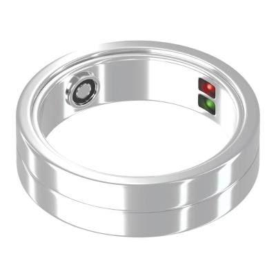 Smart Ring Maxcom mRing MR100 No.11 (Εσωτερική Διάμετρος 20.7mm) IP68 με Μετρητή Παλμών, Ύπνου, Θερμίδες, Βήματα Ασημί