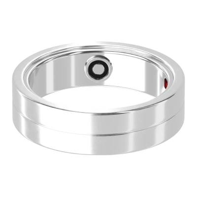 Smart Ring Maxcom mRing MR100 No.11 (Εσωτερική Διάμετρος 20.7mm) IP68 με Μετρητή Παλμών, Ύπνου, Θερμίδες, Βήματα Ασημί
