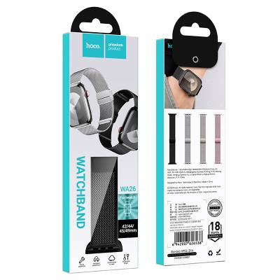 Watchband Hoco WA26 42/44/45/49mm Stainless Steel + Strong Magnetic για Apple Watch series 1/2/3/4/5/6/7/8/9/SE/SE2/Ultra/Ultra2