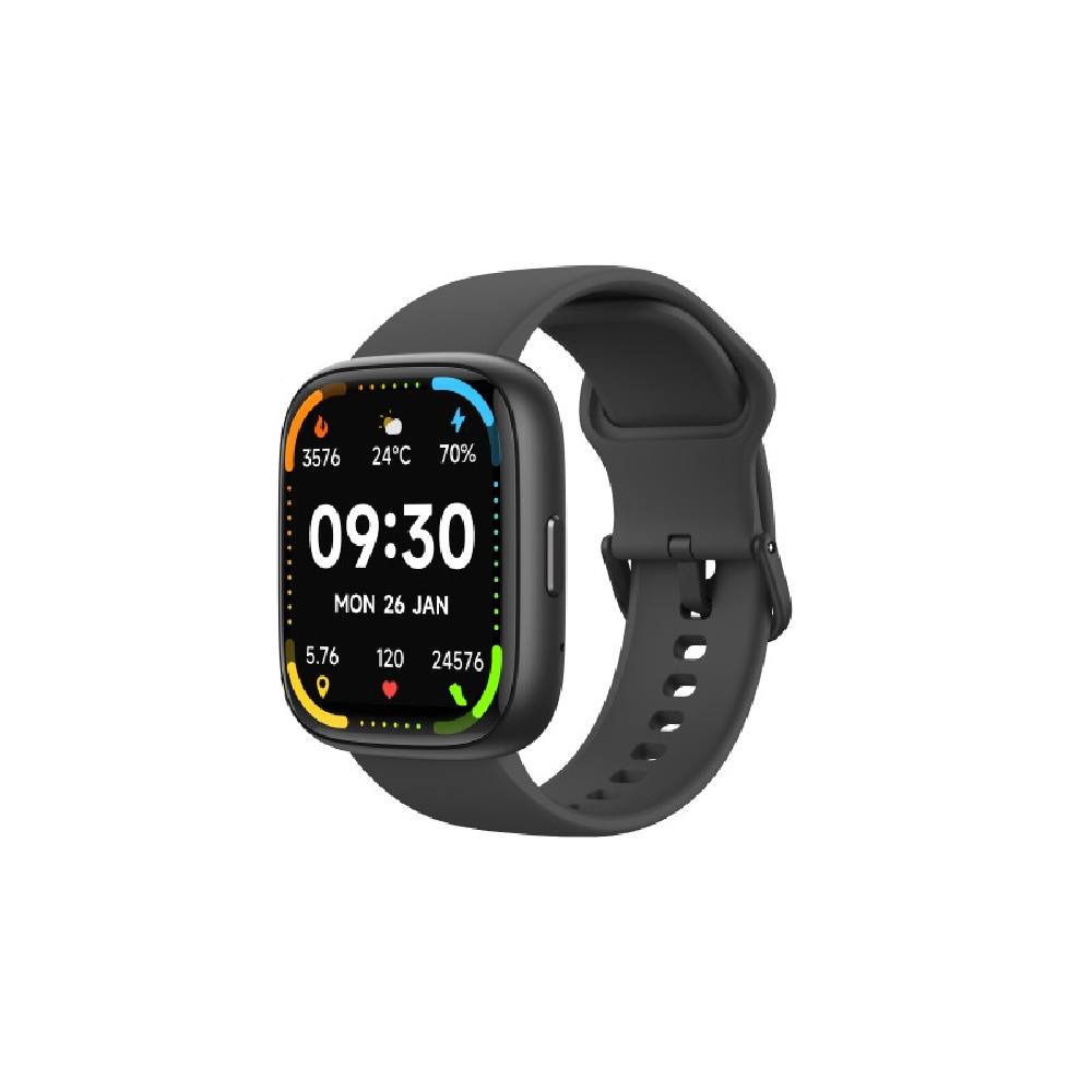 Smartwatch Maxcom Ecowatch 6 1.83" 300 mAh IP68 με Δυνατότητα Κλήσεων Black