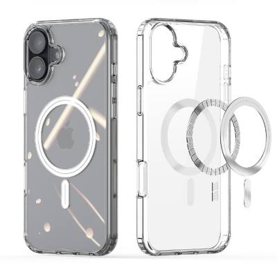 Θήκη TPU Ancus Magnetic Ring για Apple iPhone 16 Plus Διάφανη