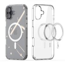 Θήκη TPU Ancus Magnetic Ring για Apple iPhone 16 Plus Διάφανη