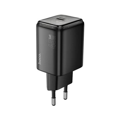 Φορτιστής Ταξιδίου Small Body Hoco N54 Monsoon USB-C PD45W Μαύρος