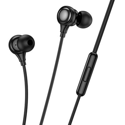 Hands Free Hoco M116 Benevolent με Μικρόφωνο, Βύσμα Lightning Μαύρα 1.2m