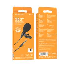 Μικρόφωνο Πέτου Borofone BFK11 Elegant Lavalier με 3.5mm Καλώδιο 2m