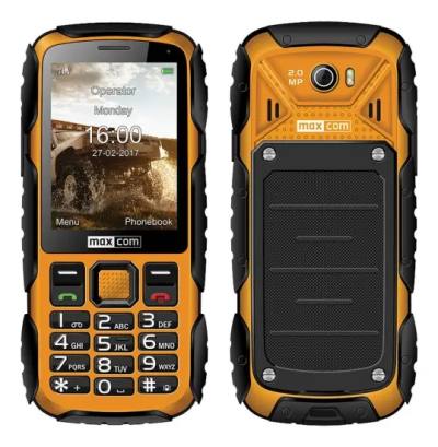 Maxcom MM920 L 2.8" Water-dust proof IP67 με Φακό, Ραδιόφωνο (Λειτουργεί χωρίς Handsfree) και Κάμερα Πορτοκαλί - Μαύρο