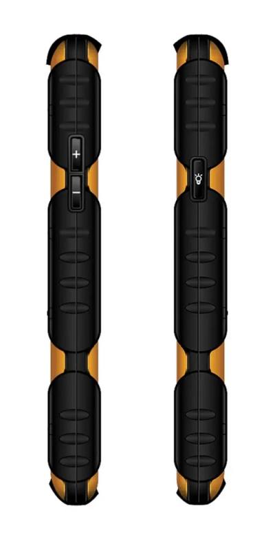 Maxcom MM920 L 2.8" Water-dust proof IP67 με Φακό, Ραδιόφωνο (Λειτουργεί χωρίς Handsfree) και Κάμερα Πορτοκαλί - Μαύρο