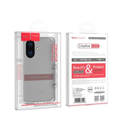 Θήκη Hoco TPU Light Series για Apple iPhone 16 Smoke