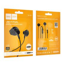 Hands Free Hoco M125 Smart Earphones Stereo 3.5mm με Μικρόφωνο και Πλήκτρο Λειτουργίας 1.2m Μαύρα