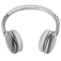 Wireless Ακουστικά Stereo Acefast H8 500mAh v5.4 ANC με Μικρόφωνο Ασημί