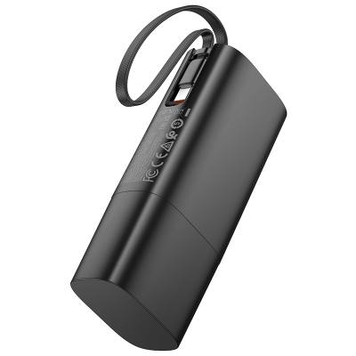 Power Bank Hoco J148 Handy 5000mAh PD20W QC3.0A Φορτιστής με 1xUSB-C και Καλώδιο Type-C Μαύρο