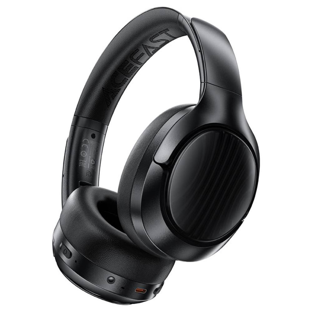 Wireless Ακουστικά Stereo Acefast H5 500mAh v5.4 ANC AUX με Μικρόφωνο Μαύρα