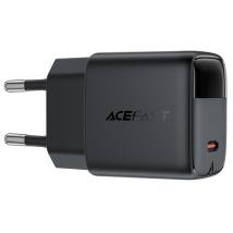Φορτιστής Ταξιδίου Acefast A113 Fast Charging USB-C PD20W GaN με Digital Ένδειξη Φόρτισης Μαύρος