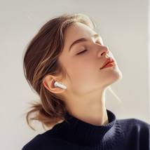 Wireless Hands Free Hoco EQ22 Singer TWS V5.4 400mAh με 7 Ώρες Λειτουργίας και Εναλλαγή Master/Slave Λευκά