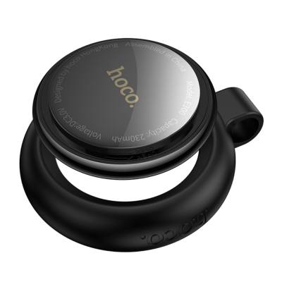 Hoco Tag E100 Anti-Lost Device Μόνο για iOS Συμβατό με Apple Find My Network με Προστατευτική Θήκη με Υποδοχή για Λουράκι Μαύρο