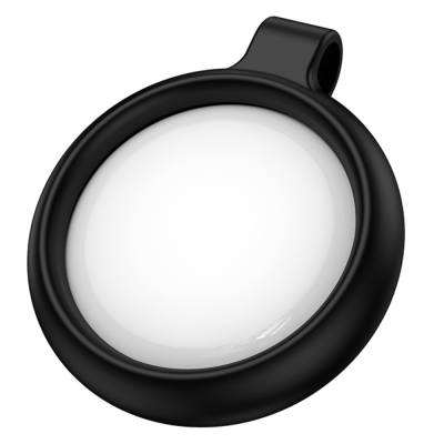 Hoco Tag E100 Anti-Lost Device Μόνο για iOS Συμβατό με Apple Find My Network με Προστατευτική Θήκη με Υποδοχή για Λουράκι Μαύρο