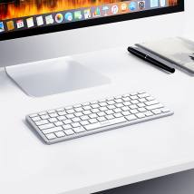 Ασύρματο Πληκτρολόγιο Hoco GM32 Wisdom 78 Πλήκτρα 2.4GHz+Bluetooth 5.0 Ασημί
